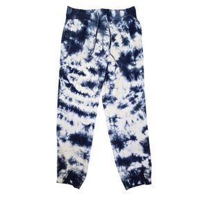 Karen‎ Kane Womens Navy Tie Dye Seaside Jogger Sweatpants LG Casual Athleisure